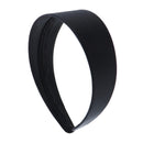 Black 2 Inch Wide Satin Hard Headband with No Teeth Head band for Women and Girls (Motique Accessories) Motique Accessories