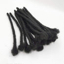 JISHENG Loc Extensions Human Hair Dreadlock 10inch Full Handmade Permanent Loc-Dreadlocks Extensions 30 Strands 0.8cm Width JISHENG