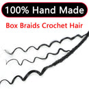 8 Packs Box Braids Crochet Hair With Curly Ends Goddess Box Braids Crochet Braids 3X Bohemian Braiding Hair for Black Women(12 Inch, 1B)…… FIRSTCYH HAIR