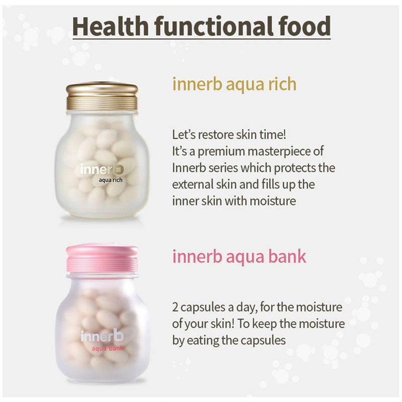 [Inner b] Aquarich 500mg 56capsule for 4week / inner beauty - Eating Moisture Treatment / fill moisture from the inside (56capsule for 4week) ACE