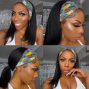 Headband Wig for Black Women Straight Hair Human Hair Wigs Gluess 150% Density Brazilian Virgin Machine Made 22 Inch Straight Long Headband Wigs YISEA Store