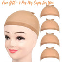 Honygebia Blonde Wig with Bangs - Long Wavy Ombre Curtain Bang Wigs for White Women, Light Ash Blond Dark Roots Synthetic Heat Resistant Hair, Natural Cute Strawberry Wigs for Everyday/Party/Cosplay Honygebia