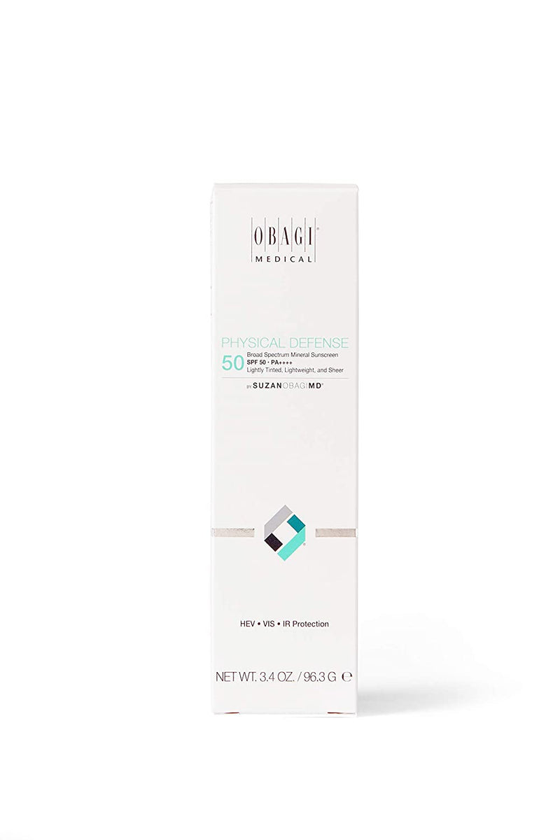 SUZANOBAGIMD Physical Defense Broad Spectrum Mineral Sunscreen, SPF 50 - Mineral Face Sunscreen, Zinc Oxide And Titanium Dioxide Sunscreen for UVA and UVB Protection, Hypoallergenic - 3.4 oz martinandmark.com