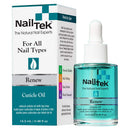 Nail Tek Renew, Natural Cuticle Oil with Tea Tree for All Nail Types, 0.48 oz, 1-Pack Nail Tek