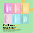 Beetles Pastel Dip Powder Nail Kit Starter - Spring Summer 6 Colors Nail Dipping Powder Set for DIY Salon Nail Art Manicure with Base Top Coat Activator Brush Saver Gifts for Women, 0.6 fl.Oz/Each beetles Gel Polish