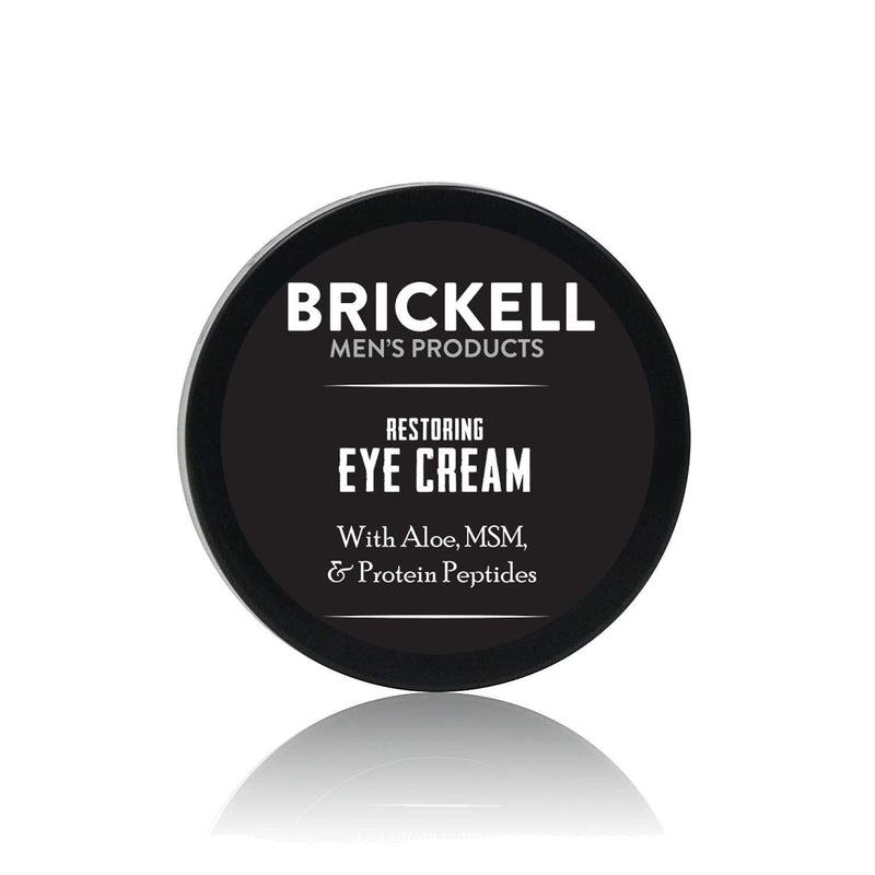 Brickell Men's Restoring Eye Cream for Men, Natural and Organic Anti Aging Eye Balm To Reduce Puffiness, Wrinkles, Dark Circles, Crows Feet and Under Eye Bags, .5 Ounce, Unscented Brickell Men's Products Store
