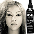 Straight Silk Spray with Moroccan Argan Oil | Hair Straightening Protector & Detangler | Alcohol-Free | Heat Protectant up to 450°F | Flat-Iron | Blow-Dry | Unscented | Hair Spray | MADE IN USA (6oz) JuniorLabs