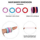 SYGY 200PCS Baby Hair Ties for Girls, Cotton Toddler Hair Ties, Small Hair Ties Seamless Hair Bands, Elastic Cute Hair Accessories, Multicolor Ponytail Holder for Infants Kids SYGY