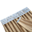 Hairro Tape in Human Hair Extensions 16 Inch Long Straight