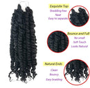 8 Packs Passion Twist Crochet Hair 10 inch Short Bohemian Braids Synthetic Hair Extensions (10Inch,1B) LEONYERI Store