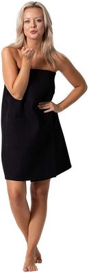 Quick Dry, Lightweight Waffle Spa/Bath Wrap with Adjustable Closure & Elastic Top Robe Direct