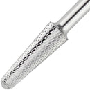 USA PANA Professional 3/32" Shank Size - Cone Shape Carbide Bit - Nail Drill Bit for Manicure Pedicure Tools Dremel Machine - Gold, Silver (Extra Fine, Silver) PANA