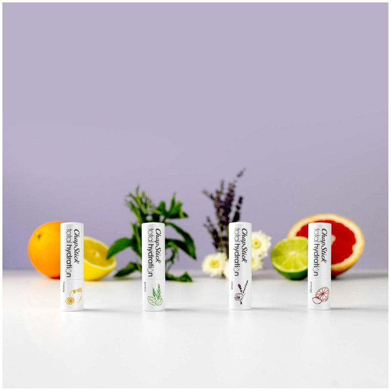 ChapStick Total Hydration Essential Oils Peace Lip Balm, Rosemary + Peppermint Lip Balm Tube, Lip Care - 0.12 Oz Chapstick