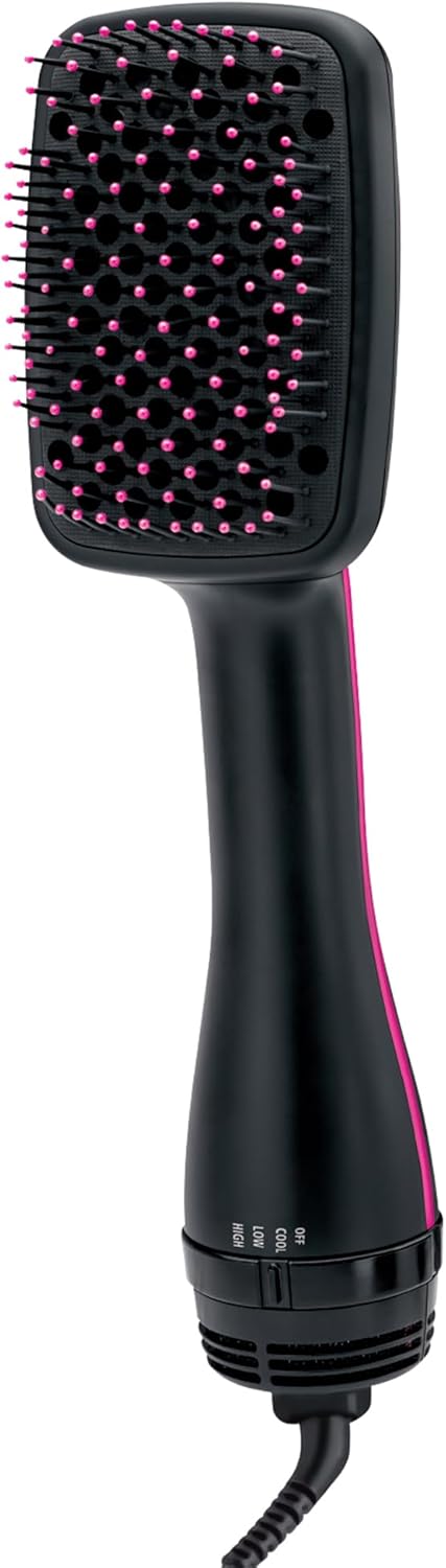 REVLON One-Step Hair Dryer and Styler, All-in-One Detangling and Straightener Brush for Salon-Quality Smooth, Straight Hair, More Shine and Less Frizz, Black Infinity Warehouse