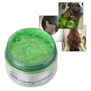 Hair Color Wax Green,Unisex Multi-Color Temporary Modeling Fashion DIY Hair Color Wax Mud,Natural Hairstyle Hair Dye Cream for Men Women Kids Party Cosplay (Green) lucky one