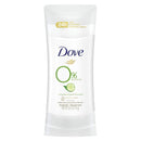 Dove 0% Aluminum Deodorant Stick Non irritating for Underarm Care Cucumber and Green Tea, 2.6 Oz Dove
