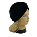 5 Velvet Women Stretchy Turban Chemo Cap Bennie Head Wrap Headwear (5 Velvet) XERU