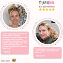 JuvaBun Messy Bun Hair Scrunchie – Hair Extensions for Women & Men Create Full Updos for Events, Everyday Wear – Washable, Realistic, Synthetic Juva Hair Bun Maker & Resealable Bag, Gold Juvabun