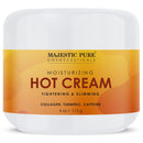 Majestic Pure Hot Cream - for Cellulite, Soothing, Relaxing, Tightening & Slimming - with Collagen, Turmeric, Vitamin A, E, - Body Firming Cream, 4 oz MAJESTIC PURE