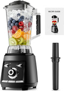 Colarlemo 1800 WP Smoothie Blenders for Kitchen, 30,000 RPM Large Blender for Smoothies, Ice Crushing & Frozen Fruit Heavy Duty Grinder with 68oz BPA-Free Pitcher, Adjustment Speed Knob, Silver Infinity Warehouse