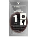 Kitsch Bun Form | Hair Donut for the Perfect Bun | Holiday Gift Magic Ballet Bun Maker | Hair Bun (Large | Brown) Kitsch
