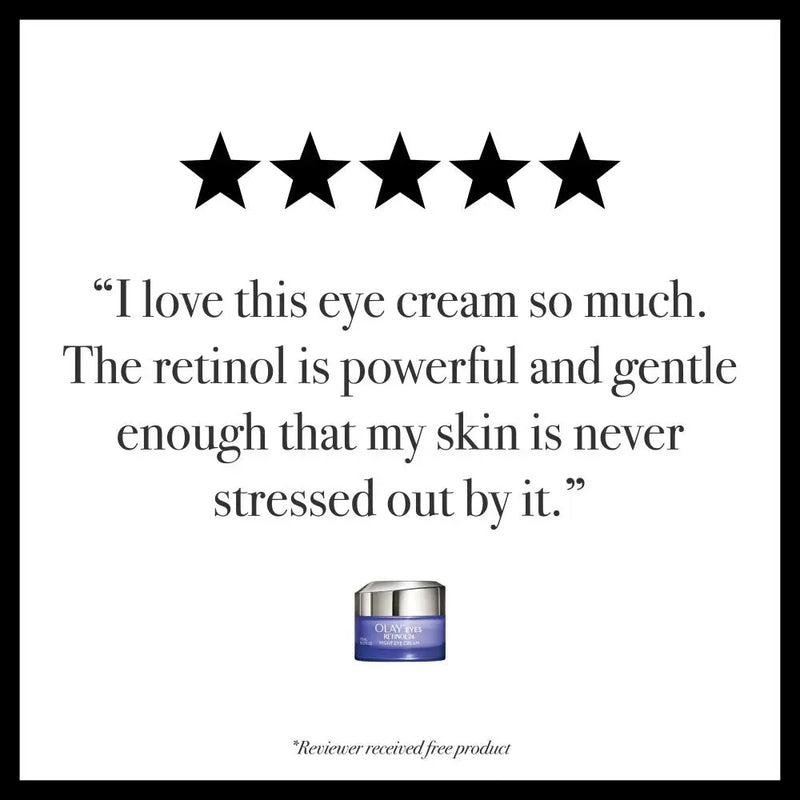 Olay Regenerist Retinol Eye Cream, Retinol 24 Night Eye Cream, 0.5oz + Whip Face Moisturizer Travel/Trial Size Gift Set Olay