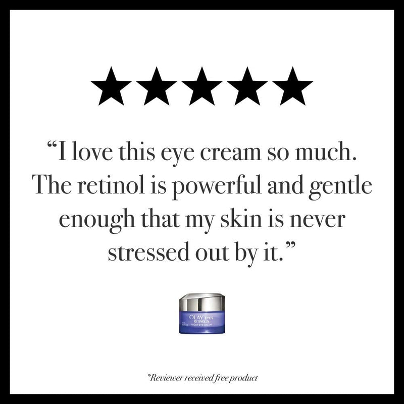 Olay Regenerist Retinol Eye Cream, Retinol 24 Night Eye Cream, 0.5oz + Whip Face Moisturizer Travel/Trial Size Gift Set Olay
