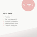 GIMME Bands Starter Kit | Gentle Microfiber Hair Ties | Includes Our Must-Have Hair Accessories Essential for Every Hair Type and Occasion | No Snagging, Dents, or Breakage | Black Onyx GIMME