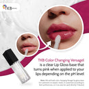 TKB Color Changing Versagel Lip Gloss Base| Clear to Pink| Vegan, Cruelty-Free, Long-Lasting| DIY Customizable with Pigments, Glitters| Made in USA (15 Ounce (Pack of 1)) Infinity Warehouse