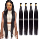 Maxine Brazilian Long Silky Straight Virgin Human Hair 4 Bundles 30 Inch 100% Unprocessed Hair Weave Bundles Extensions Deals 10a Natural Color(30 30 30 30 inches) Maxine Store