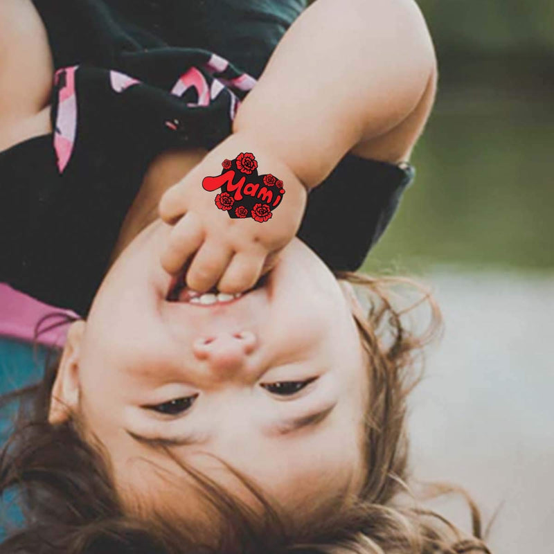 Mami Heart Temporary Tattoos (3-Pack) | Skin Safe | MADE IN THE USA| Removable Fashiontats