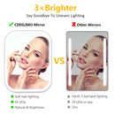 CERSLIMO Lighted Makeup Mirror with Led Lights and Inspirational Friendship Mother Sister Bracelets Bundle CERSLIMO