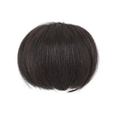 Hairro Clip in Full Bangs Extensions 100% Human Hair for Women One Piece Clip on Natural Black Hair Bangs Choppy Cutting Thick Fringe Hairpieces