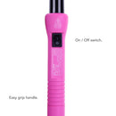 Herstyler Grande Pink Curling Iron and V Comb Straightening Comb (Black) Set HerStyler