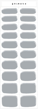 GELMATE Semicured Gel Nail Strips UV/LED Lamp Required 20 Real Gel Nail Polish Wraps Mr Grey GelMate