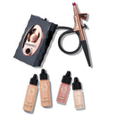 Luminess Air Icon Makeup Airbrush System and 4-Piece Foundation Starter Kit, Fair Coverage - Quick, Easy & Long Lasting Application - Includes Silk 4-In-1 Foundation, Highlighter & Blush Infinity Warehouse