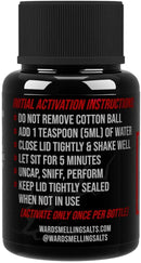 Ward Smelling Salts - Bottled Insanity - Insanely Strong Ammonia Inhalant for Athletes | Smelling Salt for Athletes - Powerlifting Hockey Football Weight Lifting and More | Insane Smelling Salt Ward Smelling Salts