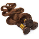 Body Wave Human Hair Bundle Sew in Brazilian Hair Weft 16 inches Medium Brown 1 Bundle 100g Soft Long Remy Hair Weave Extension for Afro American Black Women
