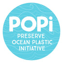 Preserve POPi Shave 5 Razor System Made with Recycled Ocean Plastic and 5-blade cartridge (Recycled Ocean Plastic: Coral Pink) Preserve