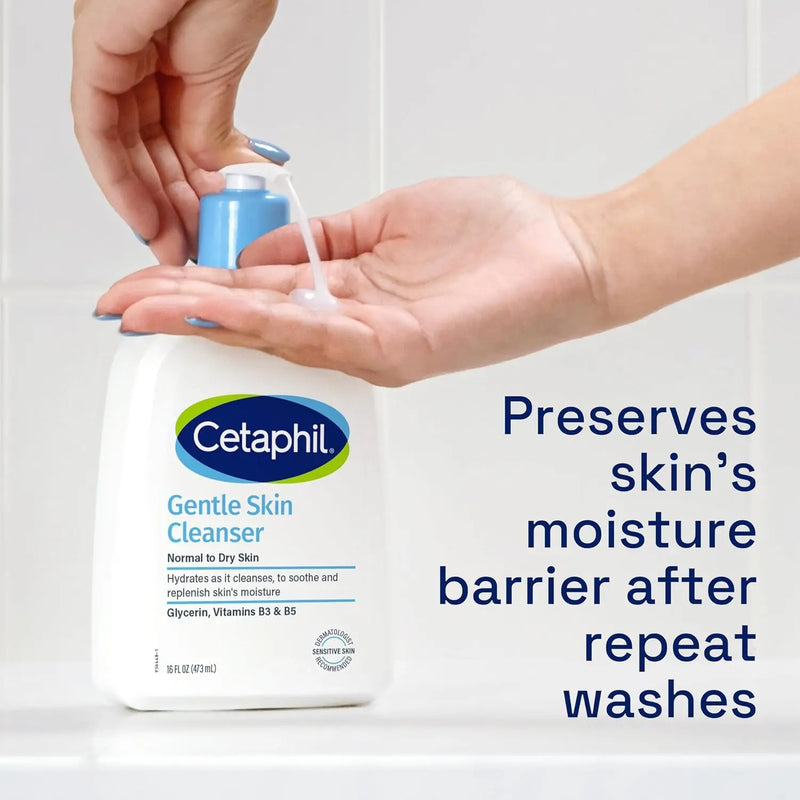 Cetaphil Face Wash, Hydrating Gentle Skin Cleanser for Dry to Normal Sensitive Skin, NEW 2 oz 12 Pack, Fragrance Free, Soap Free and Non-Foaming Infinity Warehouse