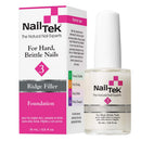Nail Tek Foundation 3, Ridge Filling Strengthening Base Coat for Hard and Brittle Nails, 0.5 oz, 1-Pack Nail Tek