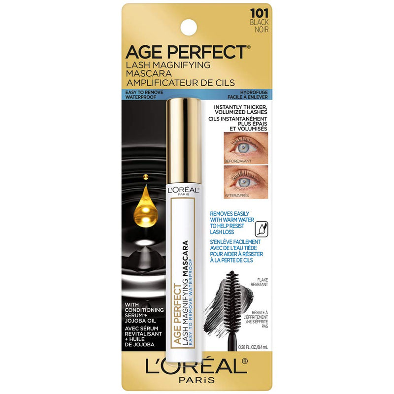 L'Oreal Paris Age Perfect Lash Magnifying Mascara, WATERPROOF Black, 0.28 Ounces L'Oreal Paris