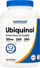 Nutricost Ubiquinol Softgels (100mg, 240 Softgels) - Superior Absorption Antioxidant | Active Form of CoQ10 - Gluten Free, Non-GMO Infinity Warehouse