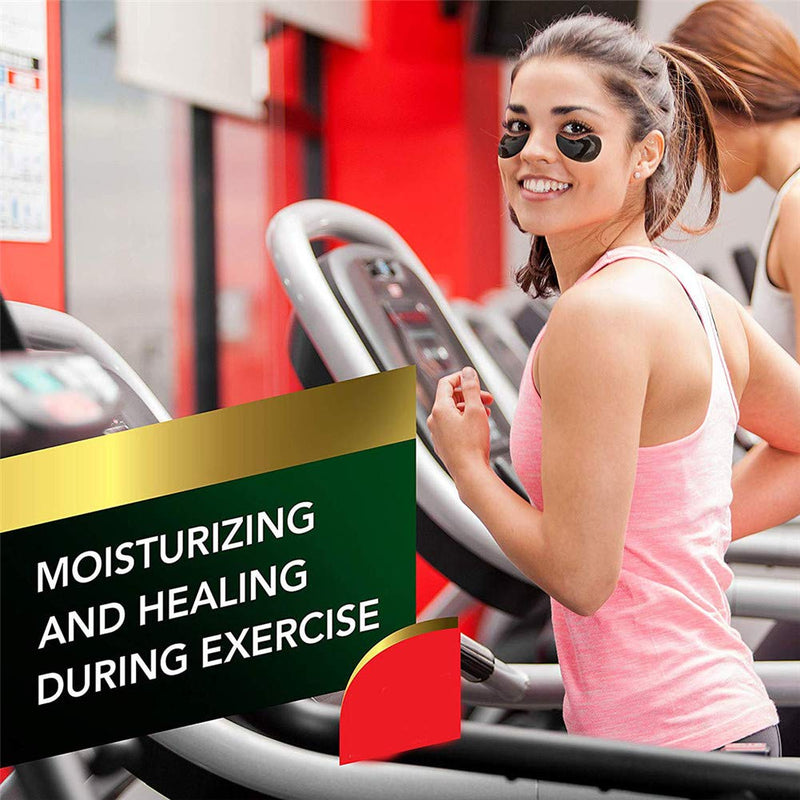 Adofect 30 Pairs Black Collagen Under Eye Mask Anti-Aging Hyaluronic Acid Eye Patches for Moisturizing & Reducing Dark Circles, Luxury Gift for Women and Men, Black Adofect Store