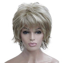 Lydell Short Layered Shaggy Wavy Full Synthetic Wigs (H16/613 Blonde Highlights) Lydell