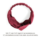 DRESHOW 10 Pack Turabn Headbands for Women Twisted Hair Bands Face Vintage Cross Elastic Head Wrap Hair Accessories DRESHOW