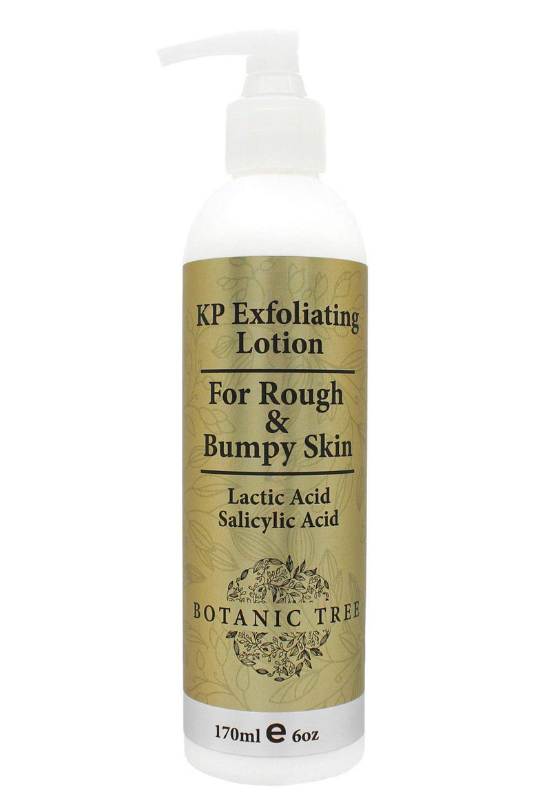 Botanic Tree KP Body Lotion W/ AHA -Keratosis Pilaris Treatment Body Lotion with Salicylic Acid, Lactic Acid -Exfoliating KP Peel Skin Care Lotions for Acne,Rough & Bumpy Skin- Fragrance Free. Botanic Tree