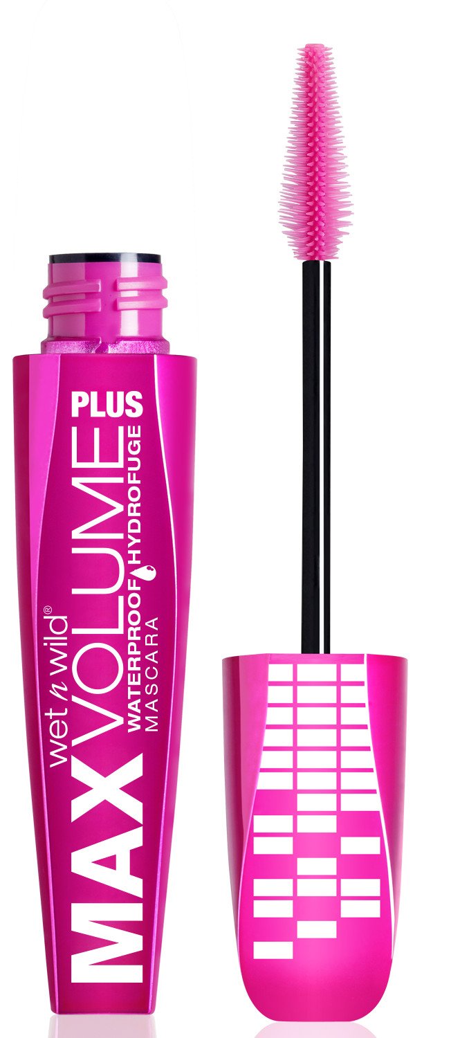 Wet n Wild Max Volume Plus Waterproof Mascara - Amp'd Black,0.8 Fl Oz (Pack of 1),C141A wet n wild