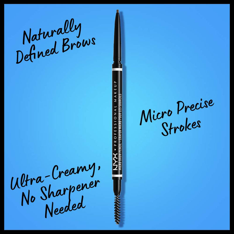 NYX PROFESSIONAL MAKEUP Micro Brow Pencil, Eyebrow Pencil - Ash Brown NYX PROFESSIONAL MAKEUP