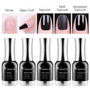 VENALISA 12ML No Wipe Tempered Top Coat, Scratch Resistant Long Lasting High Gloss Soak Off Clear Gel Nail Polish Top Coat 0.43 OZ V VENALISA